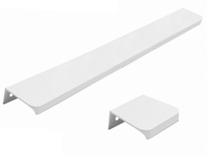 Uchwyt krawędziowy ZAOBLONY Biały (UD-06)