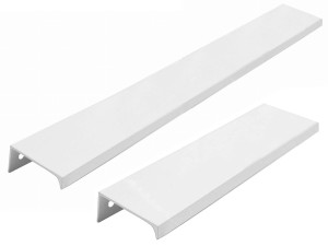 Uchwyt krawędziowy PROSTY biały (UD-9)