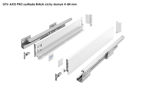 GTV-AXIS PRO szuflada BIAŁA cichy domyk