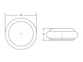 VIEFE Stoper drzwiowy LOW Fi48 rysunek