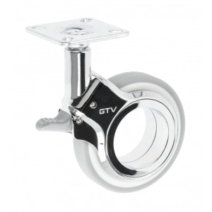 GTV-rolka GIRA szary H=107 fi75mm z hamulcem