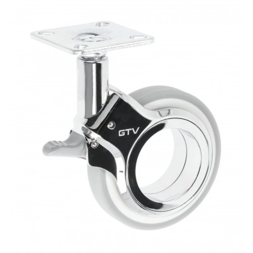 GTV-rolka GIRA szary H=107 fi75mm z hamulcem
