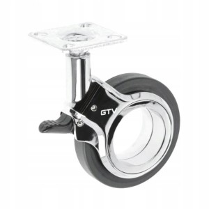 GTV-rolka GIRA czarna H=107 fi75mm z hamulcem