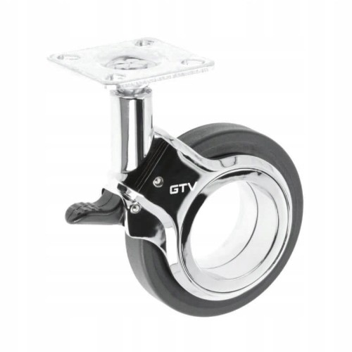 GTV-rolka GIRA czarna H=107 fi75mm z hamulcem