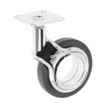 GTV-rolka GIRA czarna H=107 fi75mm bez hamulca