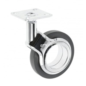 GTV-rolka GIRA czarna H=107 fi75mm bez hamulca
