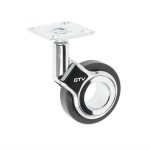 GTV-rolka GIRA czarna H=94 fi60mm bez hamulca