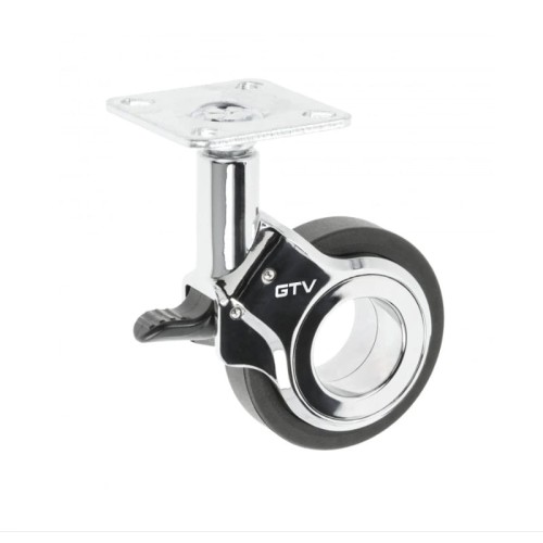 GTV-rolka GIRA czarna H=94 fi60mm z hamulcem