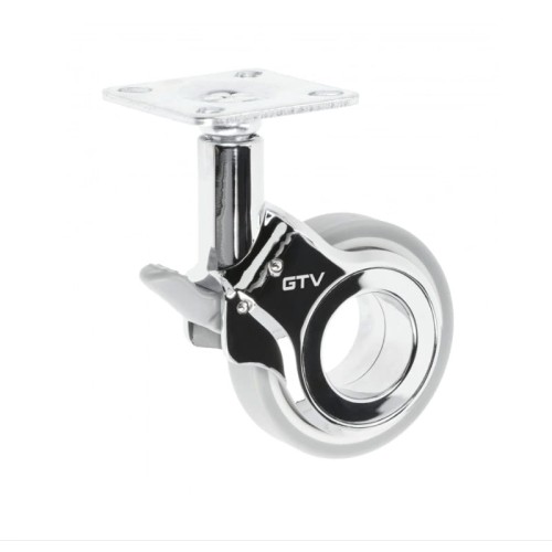 GTV-rolka GIRA szary H=94 fi60mm z hamulcem