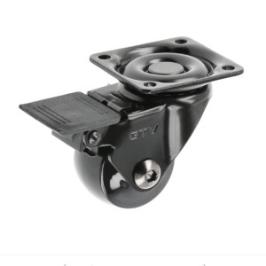 GTV-rolka CALIBRO czarna H=50 fi35mm z hamulcem