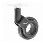 GTV-rolka STRADA czarna H=92 fi60mm bez hamulca