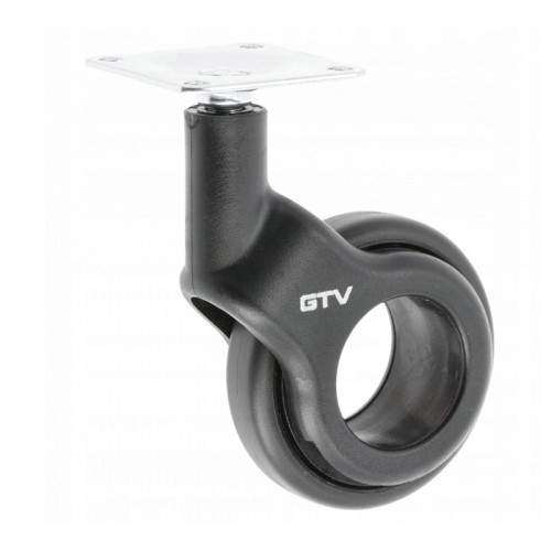 GTV-rolka STRADA czarna H=92 fi60mm bez hamulca