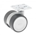 GTV-rolka CIRCO szara H=61 fi50mm bez hamulca