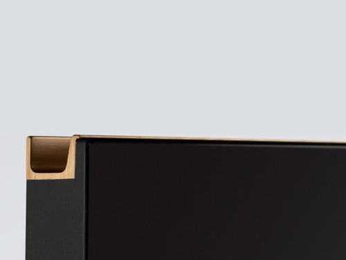 VIEFE Uchwyt krawędziowy JEY2 0163 szlifowany mosiądz cava