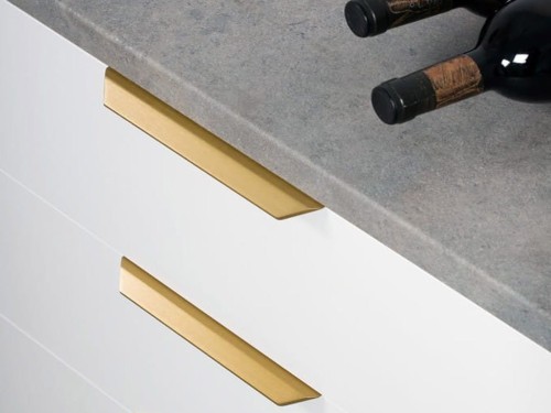 VIEFE Uchwyt krawędziowy VANN 0375 złoty szczotkowany