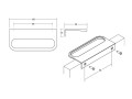 VIEFE Uchwyty krawędziowe RIM 96mm rysunek