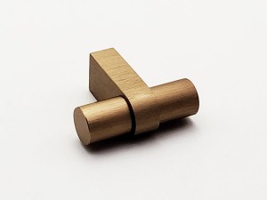 VIEFE Gałka "T" NOBB mosiądz cava