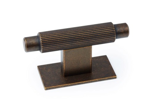 VIEFE Gałka "T" ARPA_PLATE Mosiądz rustykalny