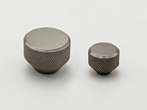 ESTAMP gałka MESH radełkowana nikiel satynowy