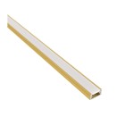 Profil LED DL LineMini nawierzchniowy ZŁOTY + osłonka mleczna 2m