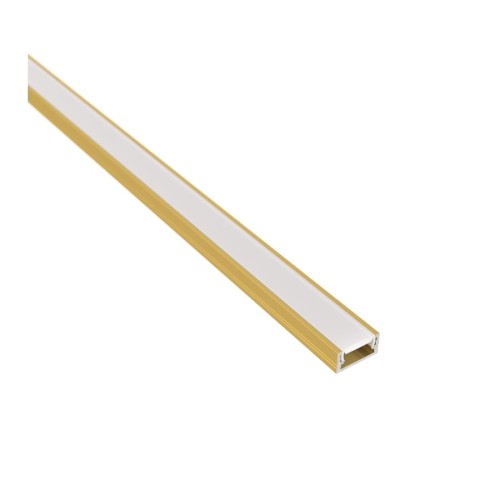 Profil LED DL LineMini nawierzchniowy ZŁOTY + osłonka mleczna 2m