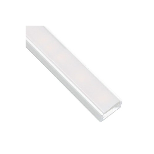 Profil LED DL LineMini nawierzchniowy BIAŁY + osłonka mleczna 3m