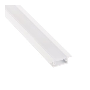 Profil LED DL INLINE MINI XL wpuszczany BIAŁY + osłonka mleczna 3m
