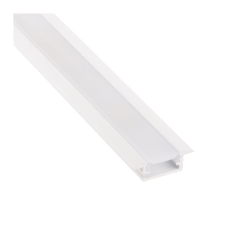 Profil LED DL INLINE MINI XL wpuszczany BIAŁY + osłonka mleczna 2m