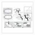 Gniazdo EIGHTBOX z obrotową przesłoną 2x230V INOX