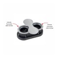 Gniazdo EIGHTBOX z obrotową przesłoną 2x230V INOX