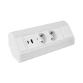 DL- Przedłużacz/gniazdo narożne CornerBox 2x 230V + USB A+C Biały