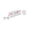 DL- Przedłużacz/gniazdo narożne CornerBox 2x 230V + USB A+C Biały