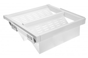 GTV-Garderoba ELITE Biała szuflada na obuwie metalowa "60"