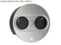 BACHMANN TWIST 2 ROUND PUSH gniazdo zasilające 1x230V + USB A/C INOX