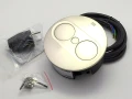 BACHMANN TWIST 2 ROUND PUSH gniazdo zasilające 1x230V + USB A/C INOX