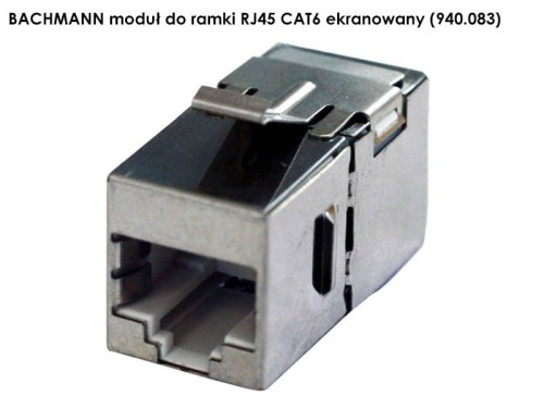 BACHMANN Keyston RJ45 CAT6 ekranowany