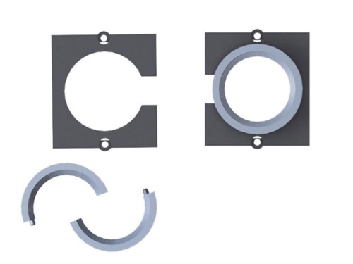 BACHMANN moduł przepustu kablowego dla VGA/HDMI fi23mm