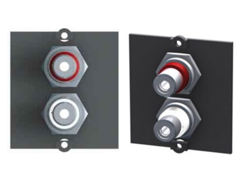 BACHMANN 1x cinch audio stereo czerwony i biały