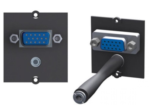 BACHMANN moduł 1x VGA + 1x stereo 3,5 mm czarny