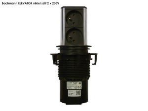 BACHMANN ELEVATOR gniazdo zasilające 2x230V NIKIEL SZLIF