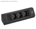 Bachmann CASIA2 SHORT listwa zasilająca naścienno-narożna 3x230V