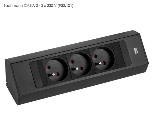 Bachmann CASIA 2 SHORT listwa zasilająca naścienno-narożna 3x230V 