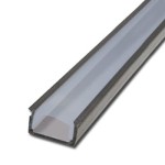 Profil LED-MINILED wpuszcz. anoda transp. 2m