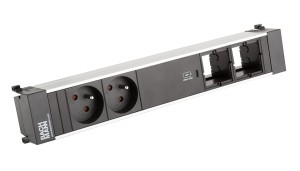 BACHMANN POWER FRAME listwa zasilająca 6-mod: 2x230V+USB (C/60W)+2x moduł własny