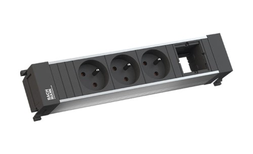 BACHMANN POWER FRAME listwa zasilająca 4-mod: 3x230V+1x moduł własny