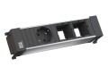 BACHMANN POWER FRAME listwa zasilająca 3-mod: 1x230V Schuko + 2x moduł własny