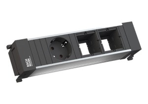 BACHMANN POWER FRAME listwa zasilająca 3-mod: 1x230V Schuko + 2x moduł własny