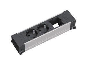 BACHMANN POWER FRAME listwa zasilająca 3-mod: 2x230V Schuko + 1x moduł własny