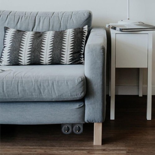 BACHMANN PIX HOLDER Uchwyt do gniazda meblowego x2