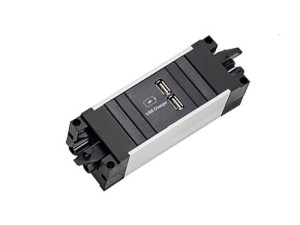 BACHMANN STEP ALU listwa zasilająca USB A/C 22W